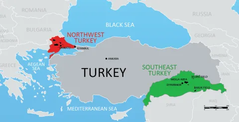 Transatlantic Petroleum'un Türkiye'deki faaliyet sahası 