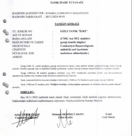 Özgür Özel: Gizli tanık Meşe'nin yerine ikame ettikleri İlke de tanıklıktan vazgeçti, bizden gizlendi