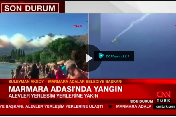Cnn Turk Spikeri Yangina Yuzlerce Helikopterle Mudahale Edildigini